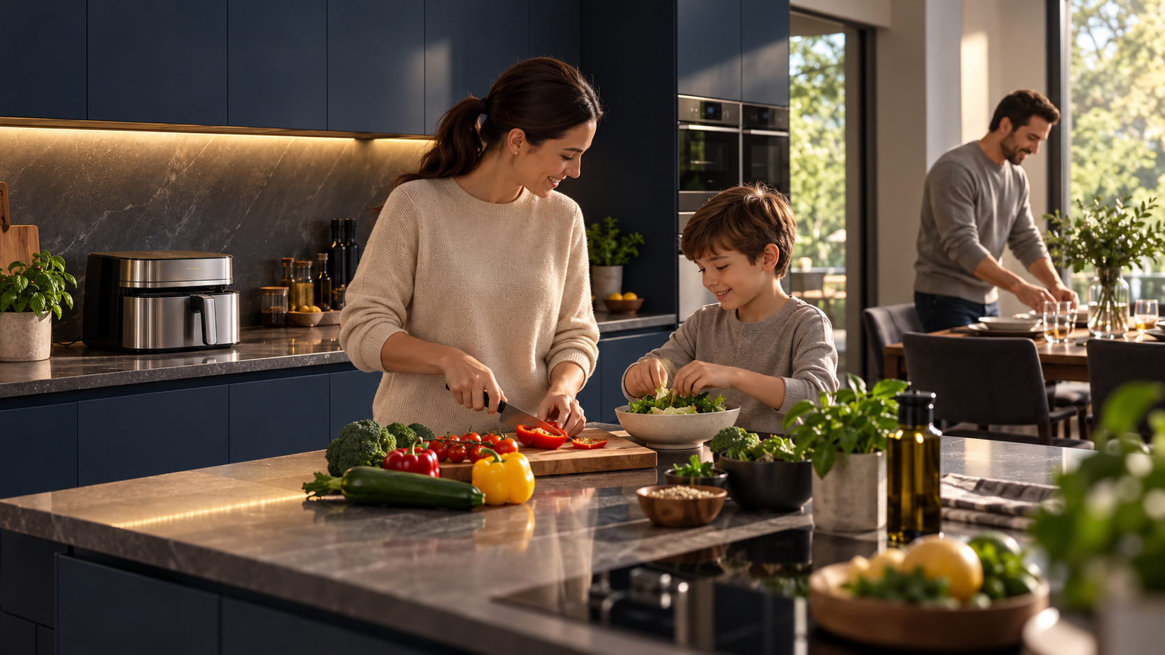 Family moments in a TONISH kitchen